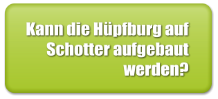 Kann die Hüpfburg auf Schotter aufgebaut werden?